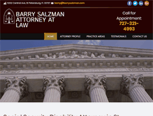Tablet Screenshot of barrysalzman.com